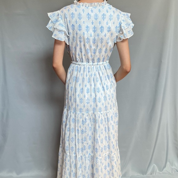 Village Lift block print Gracie dress - Picture 5 of 9